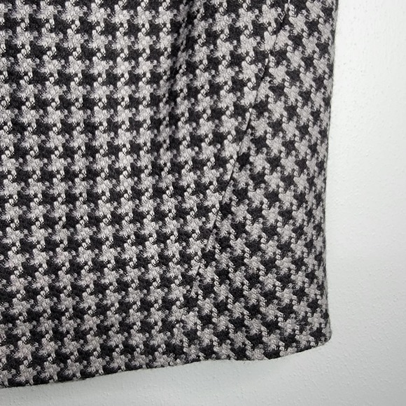 2 Brooks Brothers Pencil Straight Skirt Houndstooth Mini Short R - Picture 4 of 12